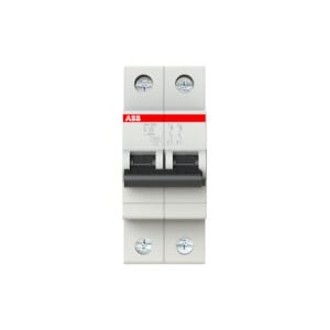 Miniature Circuit Breaker (MCB) Double Pole (2P), 6A, Breaking Capacity 6KA - ABB