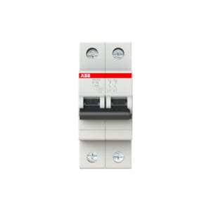 Miniature Circuit Breaker (MCB) Double Pole (2P), 16A, Breaking Capacity 6KA - ABB