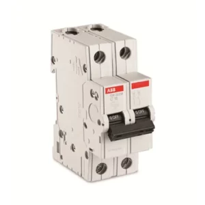 Miniature Circuit Breaker (MCB) Double Pole (2P),10A, Breaking Capacity 10KA – ABB