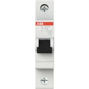 Miniature Circuit Breaker (MCB) Single Pole, 6A, Breaking Capacity 6KA - ABB