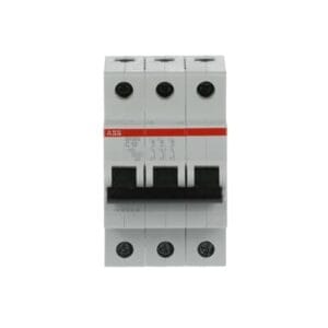 Miniature Circuit Breaker (MCB) Triple Pole (3P), 10A, Breaking Capacity 6KA – ABB