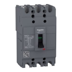 Circuit Breaker EasyPact EZC100N ,15A, 3P, 15kA, MCCB (Fixed type Trip Unit) -Schneider Electric