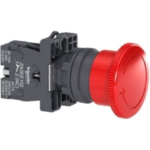 XA2ES542 Product picture Schneider Electric Technical_Benefits_XA2 + 7 + 7 2 videos Complete emergency switching off push button, Easy Harmony XA2, plastic, red mushroom 40mm, 22mm, turn to release, 1NC-Schneider Electric