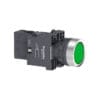 green flush complete illum push-button - Ø22 - flush - 220V AC - 1NO-Schneider Electri