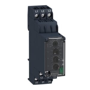 Modular 3-phase control relay, 8 A, 2 CO, 380...480 V AC - Schneider Electric