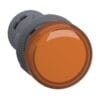 round pilot light Ø 22 - orange - integral LED - 220 V AC- screw clamp terminals -Schneider Electric