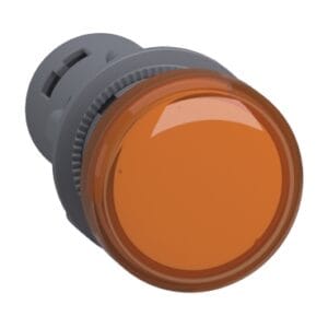 round pilot light Ø 22 - orange - integral LED - 220 V AC- screw clamp terminals -Schneider Electric