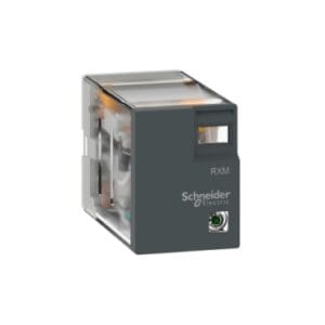 Miniature plug-in Relay - Harmony RXM2L - 2 C/O - 24 V DC - 5 A - with LED -Schneider Electric